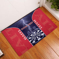 Personalized Haiti Darts Rubber Doormat Sporty Style