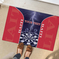 Personalized Haiti Darts Rubber Doormat Sporty Style