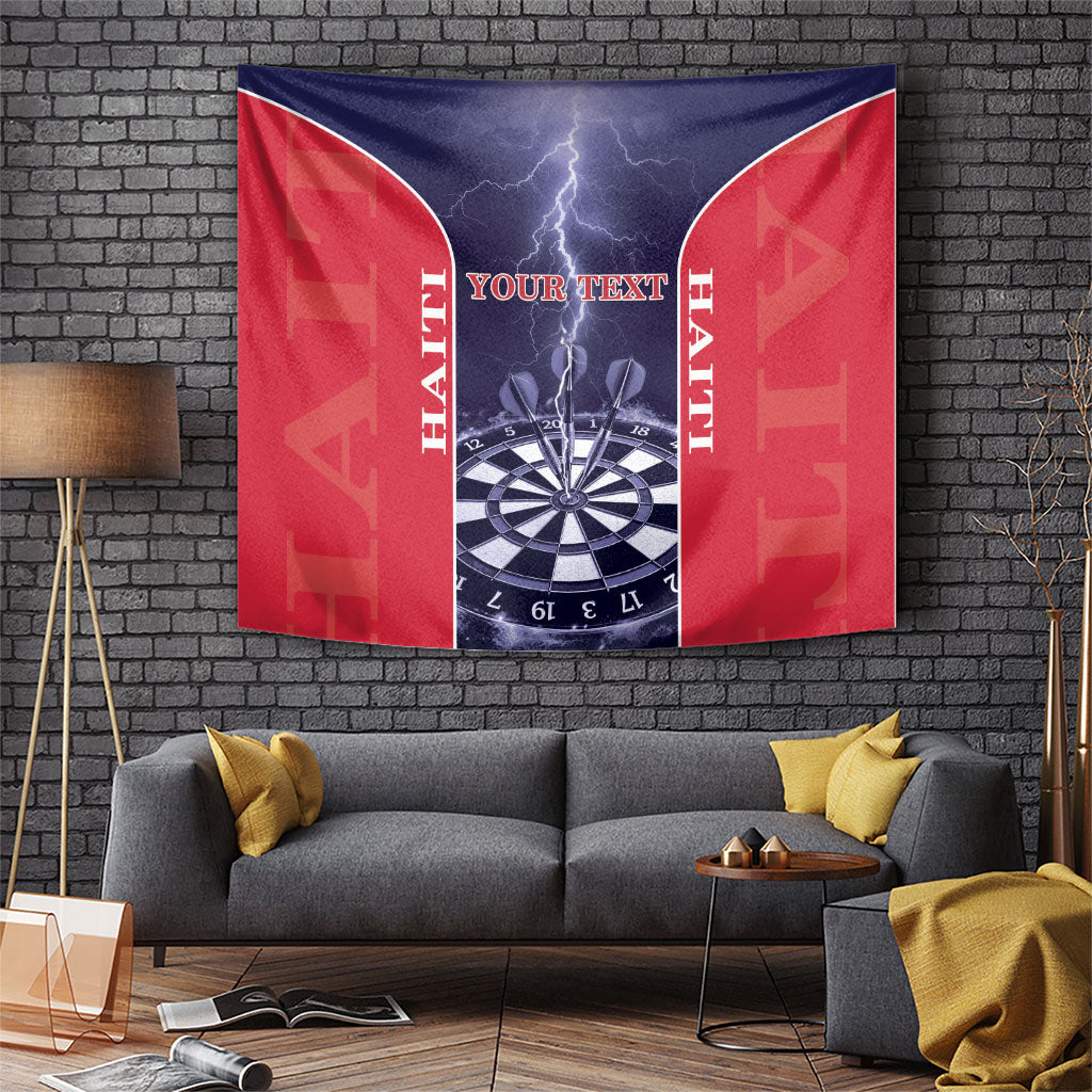 Personalized Haiti Darts Tapestry Sporty Style