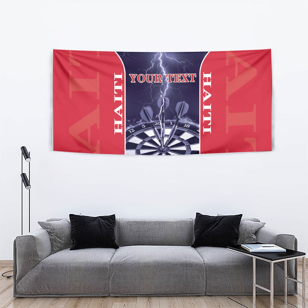 Personalized Haiti Darts Tapestry Sporty Style