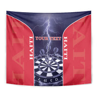 Personalized Haiti Darts Tapestry Sporty Style