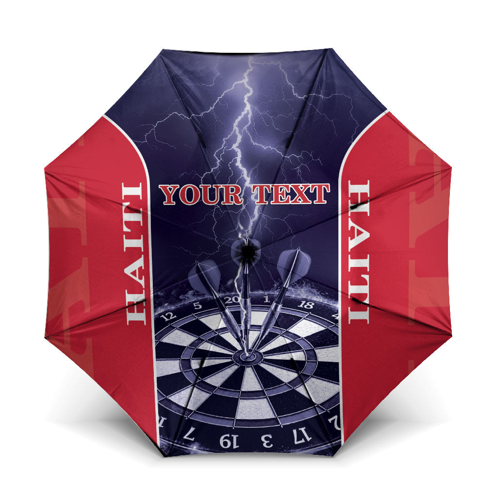 Personalized Haiti Darts Umbrella Sporty Style