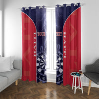 Personalized Haiti Darts Window Curtain Sporty Style
