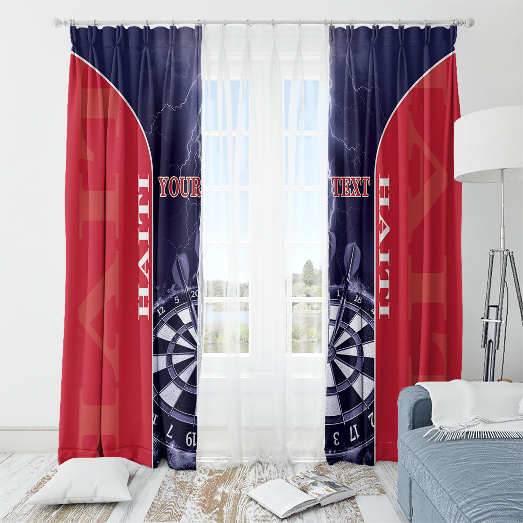 Personalized Haiti Darts Window Curtain Sporty Style