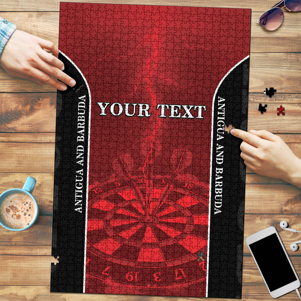 Personalized Antigua And Barbuda Darts Puzzle Sporty Style