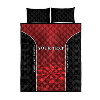 Personalized Antigua And Barbuda Darts Quilt Bed Set Sporty Style