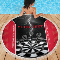 Personalized Trinidad And Tobago Darts Beach Blanket Sporty Style