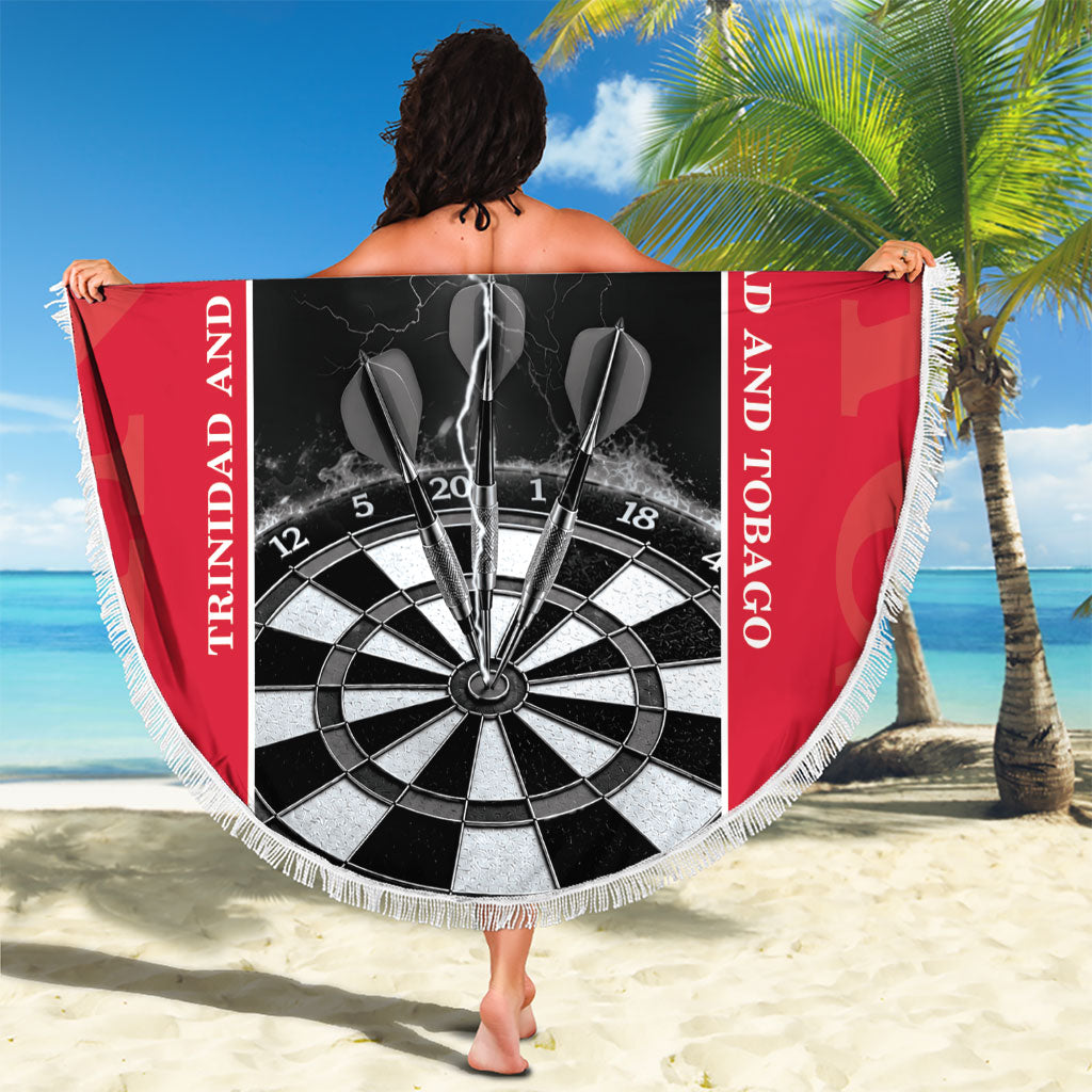 Personalized Trinidad And Tobago Darts Beach Blanket Sporty Style