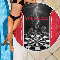 Personalized Trinidad And Tobago Darts Beach Blanket Sporty Style