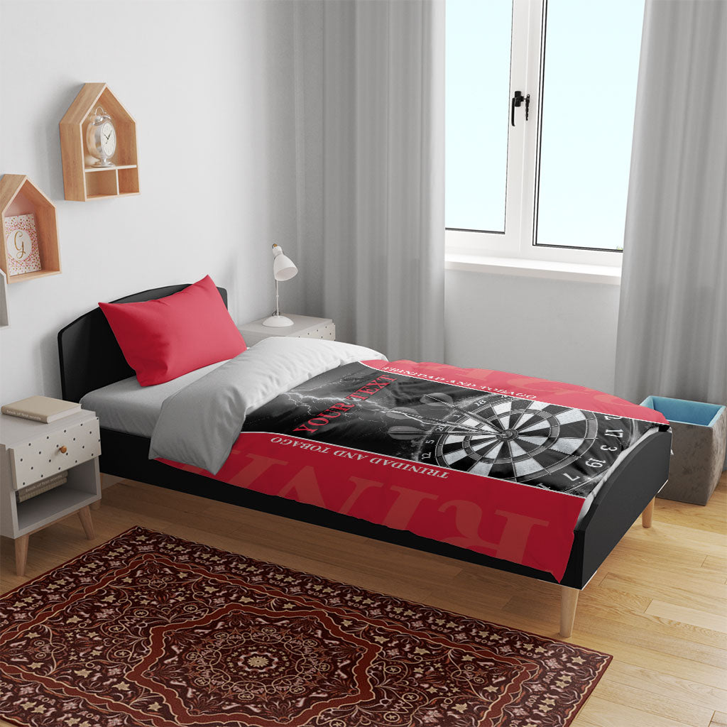 Personalized Trinidad And Tobago Darts Bedding Set Sporty Style