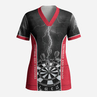 Personalized Trinidad And Tobago Darts Scrub Top Sporty Style