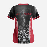 Personalized Trinidad And Tobago Darts Scrub Top Sporty Style