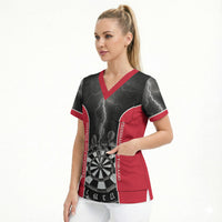 Personalized Trinidad And Tobago Darts Scrub Top Sporty Style