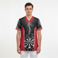 Personalized Trinidad And Tobago Darts Scrub Top Sporty Style