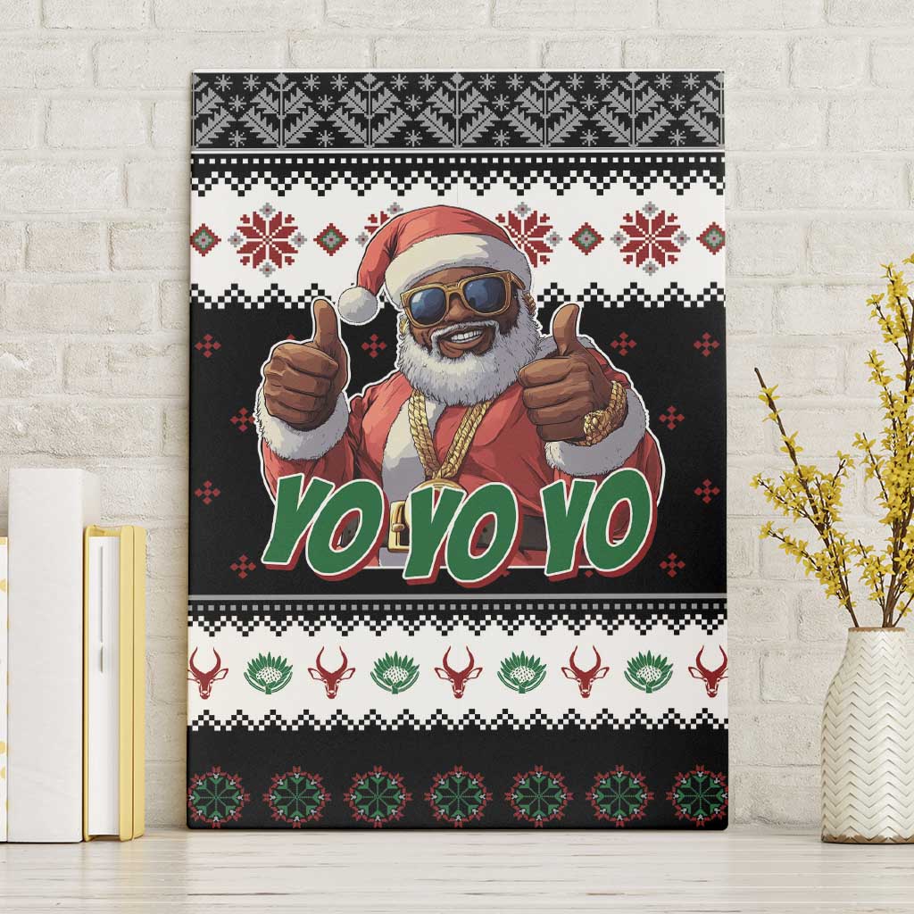 South Africa Christmas Canvas Wall Art Hip Hop Santa Claus LT05 - Wonder Print Shop