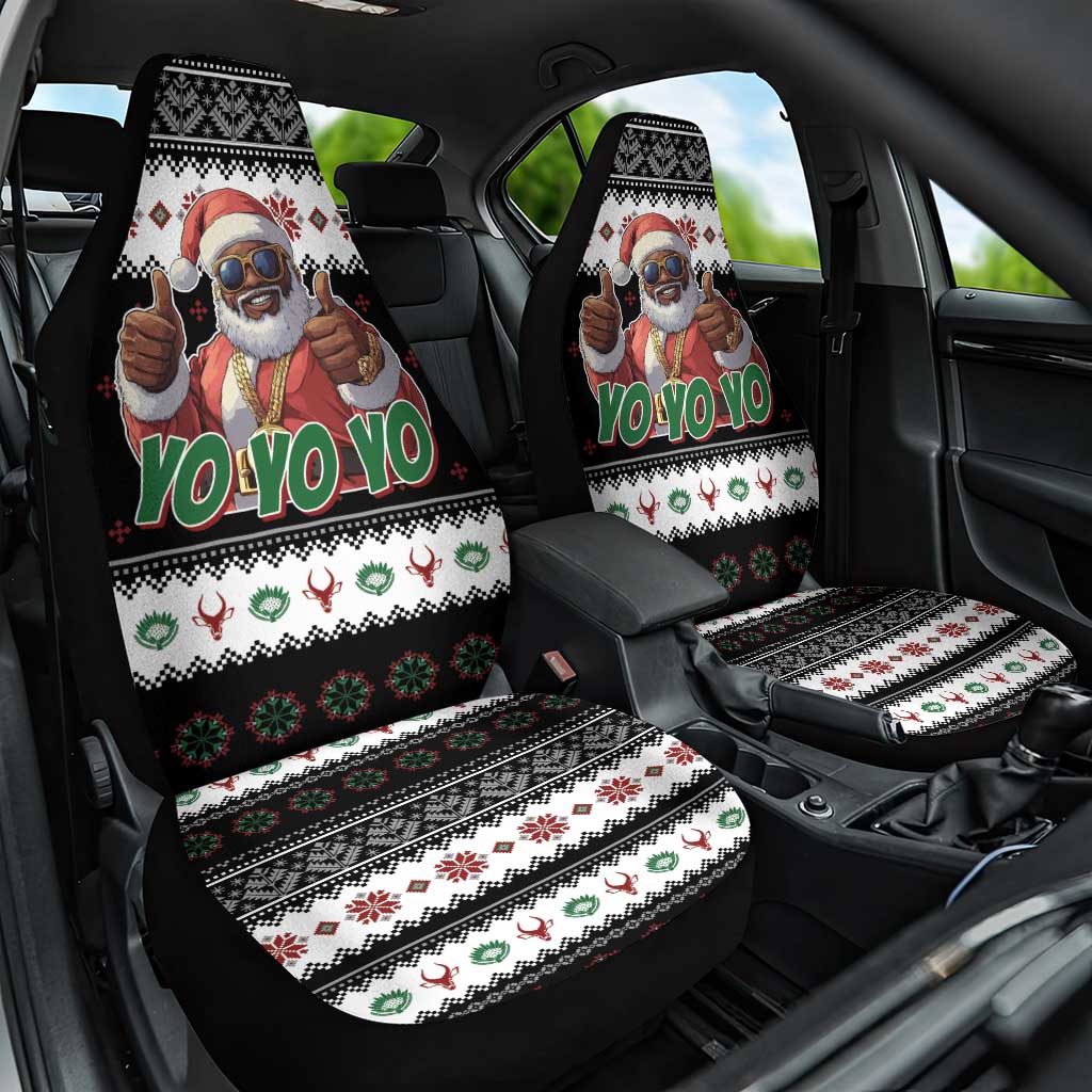 South Africa Christmas Car Seat Cover Hip Hop Santa Claus LT05 - Wonder Print Shop