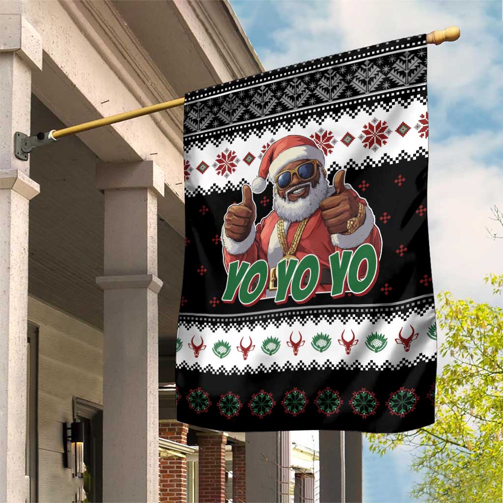 South Africa Christmas Garden Flag Hip Hop Santa Claus LT05 - Wonder Print Shop