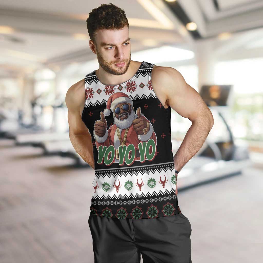 South Africa Christmas Men Tank Top Hip Hop Santa Claus LT05 - Wonder Print Shop