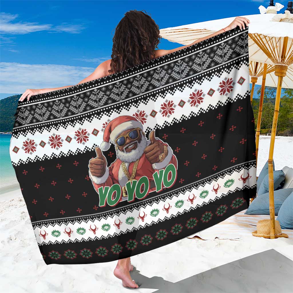 South Africa Christmas Sarong Hip Hop Santa Claus