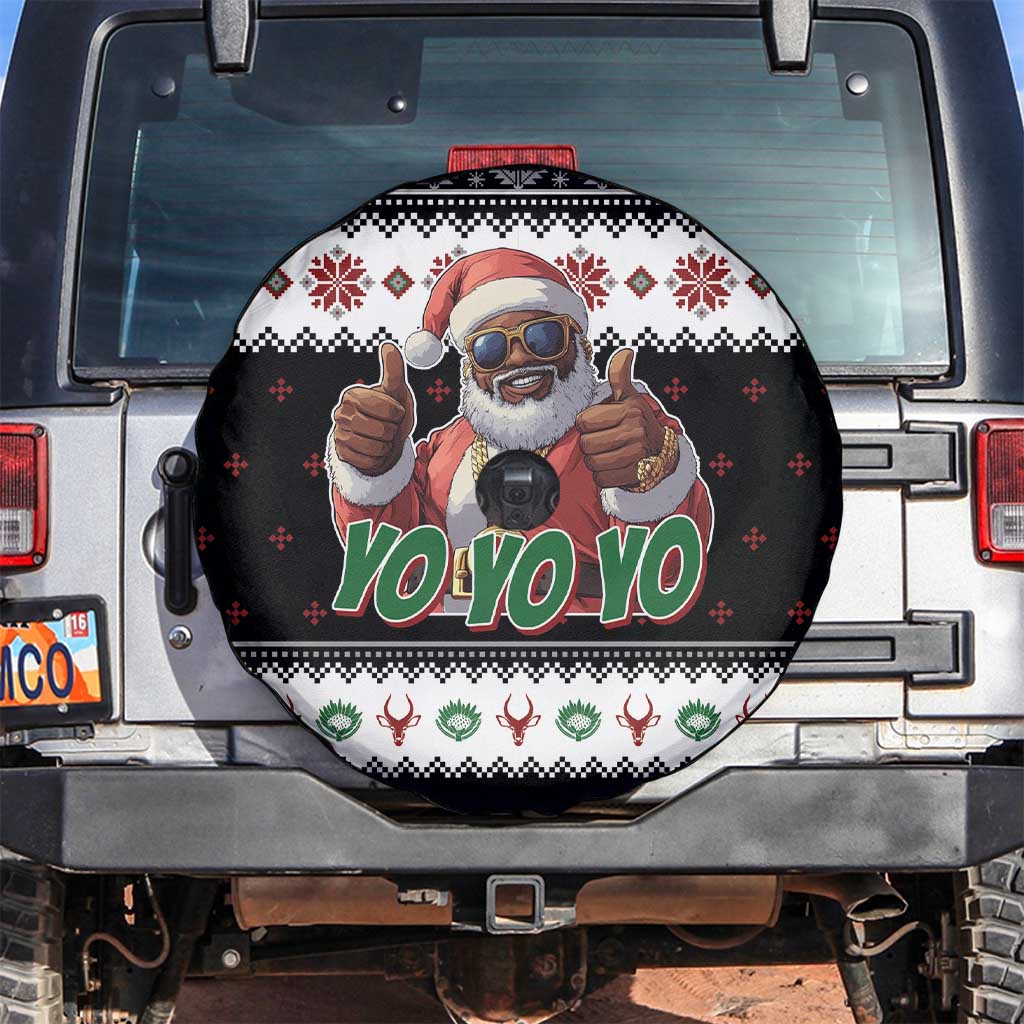 South Africa Christmas Spare Tire Cover Hip Hop Santa Claus LT05 - Wonder Print Shop