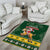 South Africa Christmas Area Rug Funny Santa Riding Springbok LT05 - Wonder Print Shop