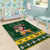 South Africa Christmas Area Rug Funny Santa Riding Springbok LT05 - Wonder Print Shop