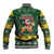 South Africa Christmas Baseball Jacket Funny Santa Riding Springbok LT05 - Wonder Print Shop