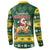 South Africa Christmas Button Sweatshirt Funny Santa Riding Springbok LT05 - Wonder Print Shop