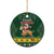 South Africa Christmas Ceramic Ornament Funny Santa Riding Springbok LT05 - Wonder Print Shop