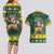 South Africa Christmas Couples Matching Long Sleeve Bodycon Dress and Hawaiian Shirt Funny Santa Riding Springbok LT05 - Wonder Print Shop