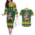 South Africa Christmas Couples Matching Off The Shoulder Long Sleeve Dress and Hawaiian Shirt Funny Santa Riding Springbok LT05 - Wonder Print Shop