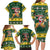 South Africa Christmas Family Matching Long Sleeve Bodycon Dress and Hawaiian Shirt Funny Santa Riding Springbok LT05 - Wonder Print Shop