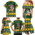 South Africa Christmas Family Matching Mermaid Dress and Hawaiian Shirt Funny Santa Riding Springbok LT05 - Wonder Print Shop