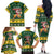 South Africa Christmas Family Matching Off The Shoulder Long Sleeve Dress and Hawaiian Shirt Funny Santa Riding Springbok LT05 - Wonder Print Shop