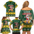 South Africa Christmas Family Matching Off Shoulder Short Dress and Hawaiian Shirt Funny Santa Riding Springbok LT05 - Wonder Print Shop