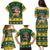 South Africa Christmas Family Matching Puletasi and Hawaiian Shirt Funny Santa Riding Springbok LT05 - Wonder Print Shop