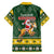 South Africa Christmas Family Matching Puletasi and Hawaiian Shirt Funny Santa Riding Springbok LT05 - Wonder Print Shop