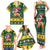 South Africa Christmas Family Matching Tank Maxi Dress and Hawaiian Shirt Funny Santa Riding Springbok LT05 - Wonder Print Shop