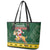 South Africa Christmas Leather Tote Bag Funny Santa Riding Springbok LT05 - Wonder Print Shop