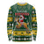 South Africa Christmas Long Sleeve Shirt Funny Santa Riding Springbok LT05 - Wonder Print Shop