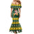 South Africa Christmas Mermaid Dress Funny Santa Riding Springbok LT05 - Wonder Print Shop