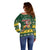 South Africa Christmas Off Shoulder Sweater Funny Santa Riding Springbok LT05 - Wonder Print Shop