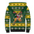 South Africa Christmas Sherpa Hoodie Funny Santa Riding Springbok LT05 - Wonder Print Shop