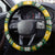 South Africa Christmas Steering Wheel Cover Funny Santa Riding Springbok LT05 - Wonder Print Shop