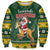 South Africa Christmas Sweatshirt Funny Santa Riding Springbok LT05 - Wonder Print Shop