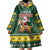 South Africa Christmas Wearable Blanket Hoodie Funny Santa Riding Springbok