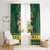 South Africa Christmas Window Curtain Funny Santa Riding Springbok LT05 - Wonder Print Shop