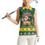 South Africa Christmas Women Sleeveless Polo Shirt Funny Santa Riding Springbok LT05 - Wonder Print Shop