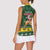 South Africa Christmas Women Sleeveless Polo Shirt Funny Santa Riding Springbok LT05 - Wonder Print Shop