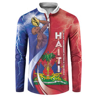 Haiti Independence Day Button Sweatshirt The First Black Independent Nation - Wonder Print Shop